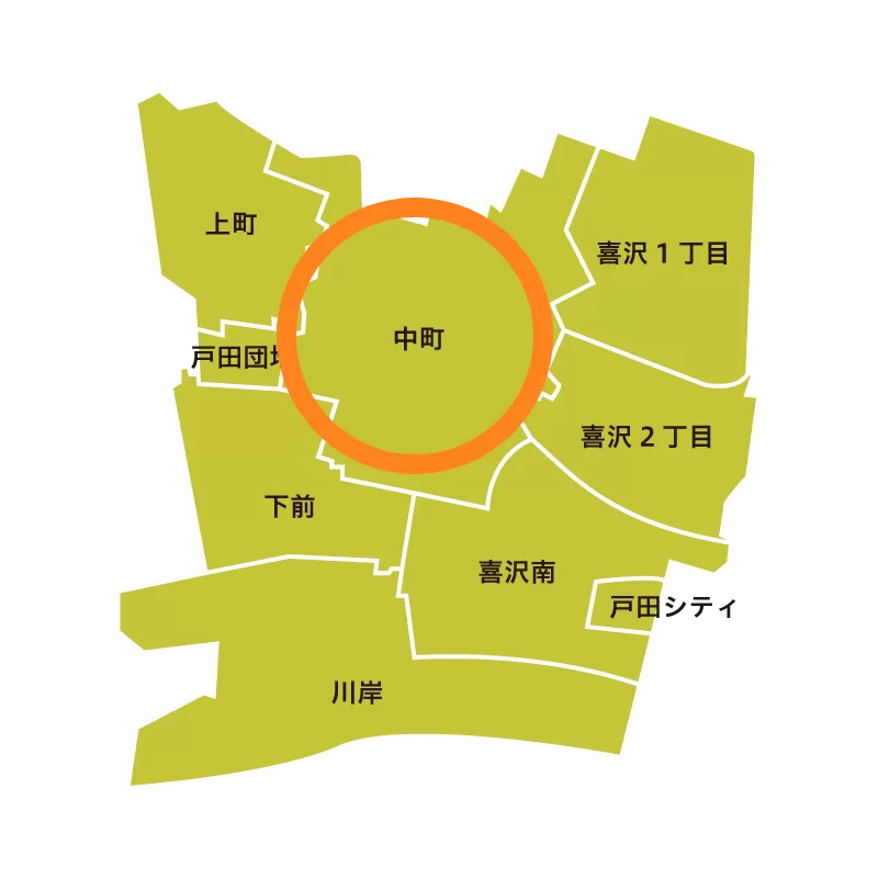 埼玉県戸田市・中町会（下戸田地区）